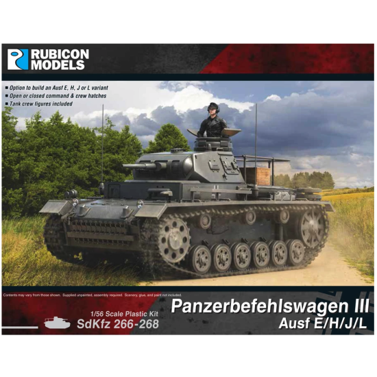 Rubicon Models - Panzerbefehiswagen III Ausf E/H/J/L